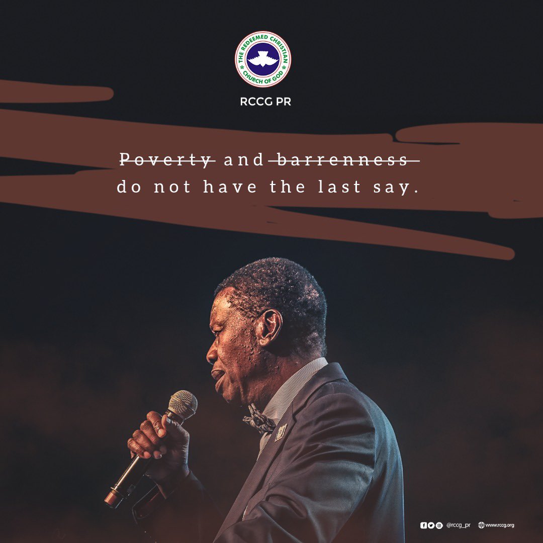PastorEAAdeboye's tweet photo. Only the one who is called the alpha and omega has the final say over your life.
#Joycometh https://t.co/9DGnY1WOU9