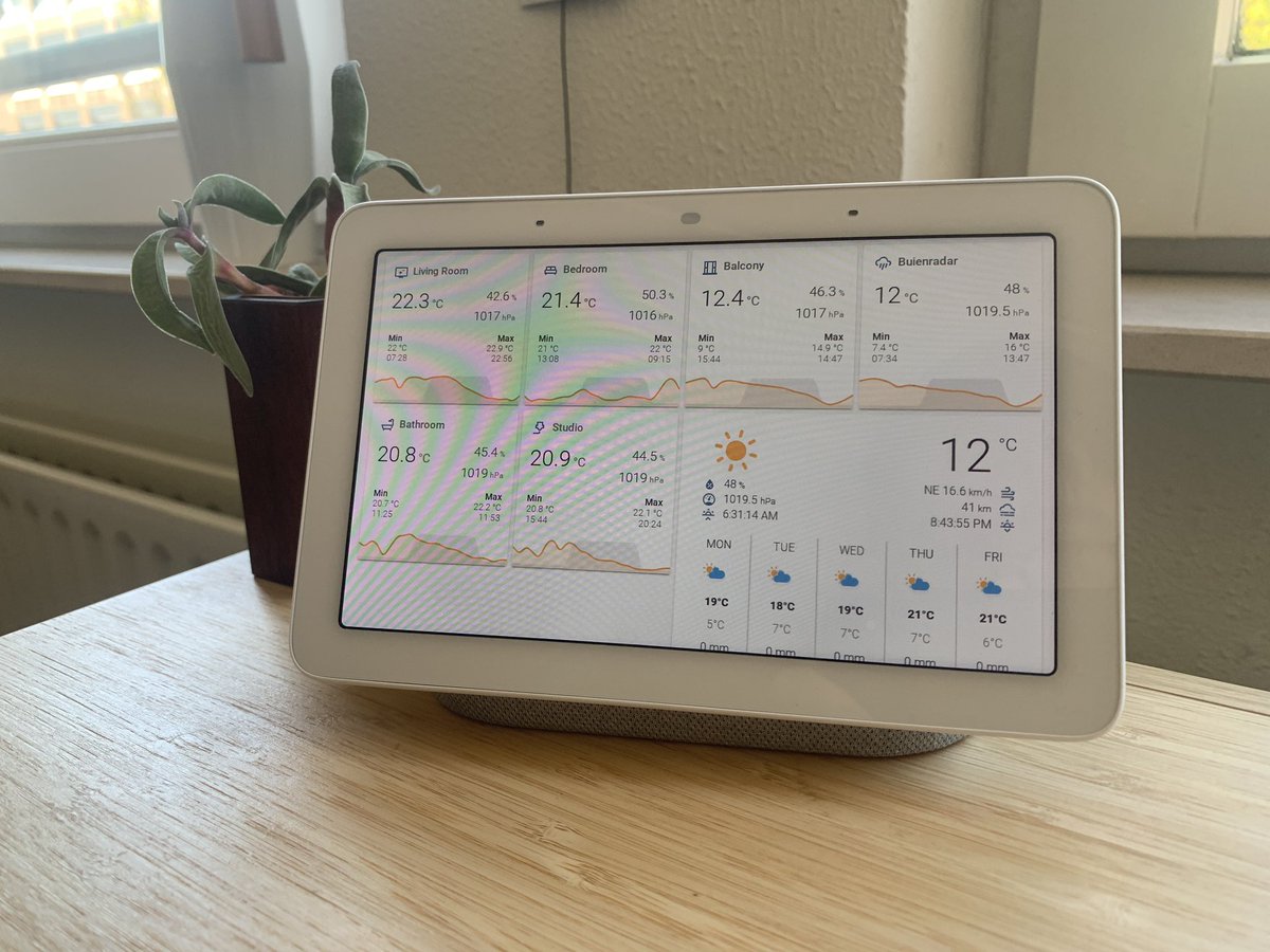 Huuuuge step forward: I’m now casting my  @home_assistant to my Google Hub!Need to make a custom dashboard to get all the functionality I want in one view, but it’s pretty cool to have HA made physical in your house like this.