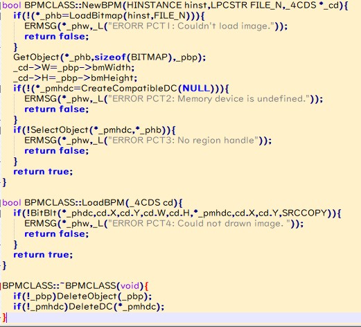 3jkd7h_huwasame's tweet image. 前から調整してたBMPCLASSがやっと出来た。
まだガバありそう…
#cpp #WinAPI