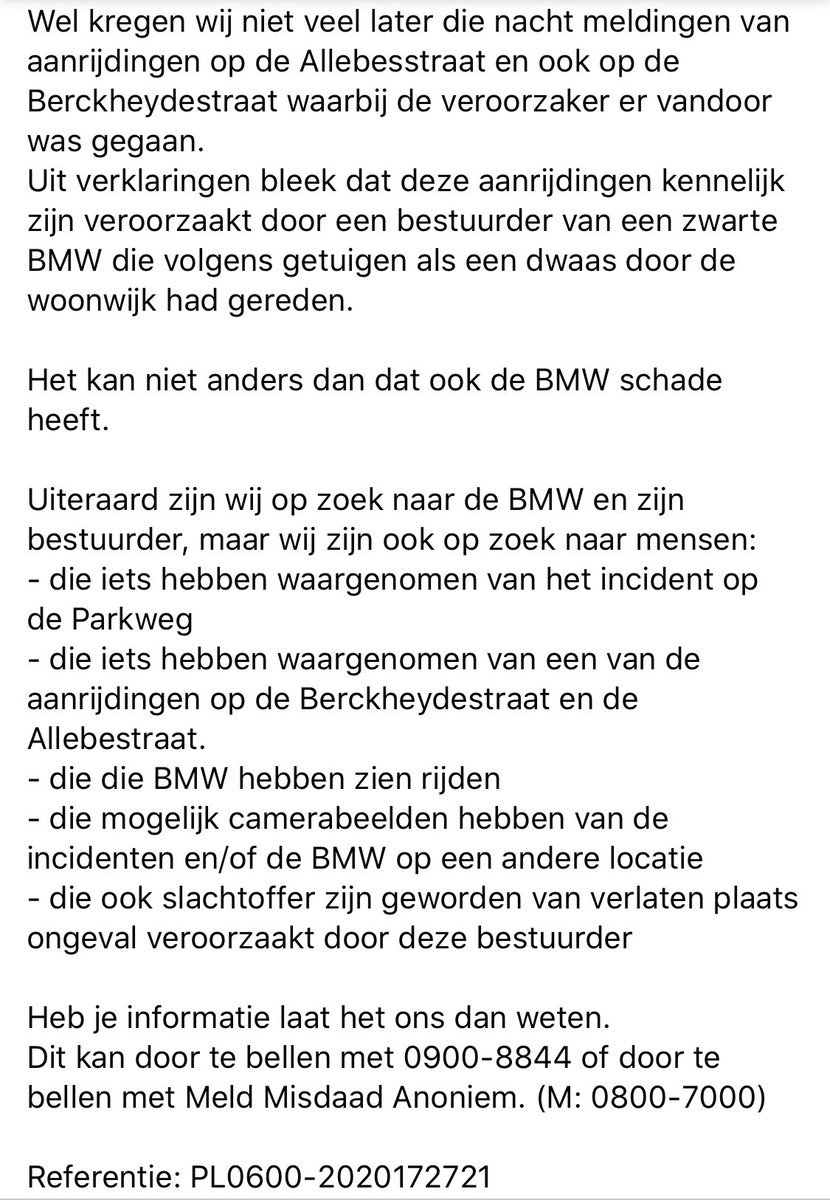 bptede's tweet photo. Getuige gezocht https://t.co/cYTc8usYw8