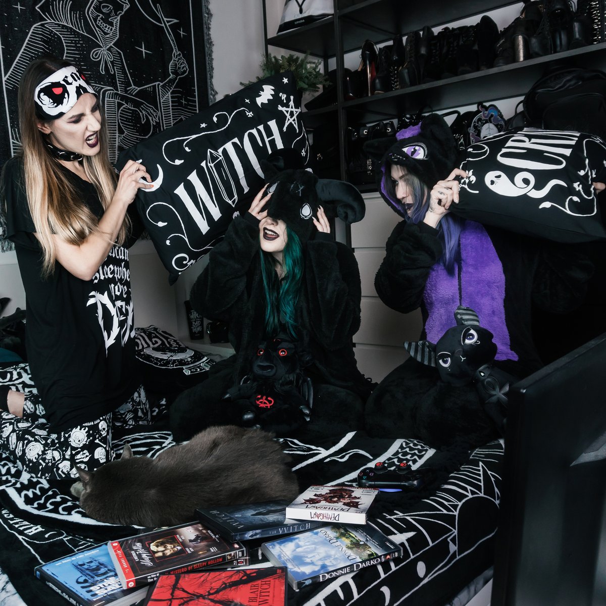 The Only Fight I Want Is A Pillow Fight! 😁 

Shop The Ultimate Outfit! 

killstar.co/PILLOW-FIGHT | We Ship Worldwide!🌙

[📷 by <a href="/deathlyberry/">Deathlyberry</a>. Models wears sizes S-M]⠀

#killstar #nugoth #gothicfashion