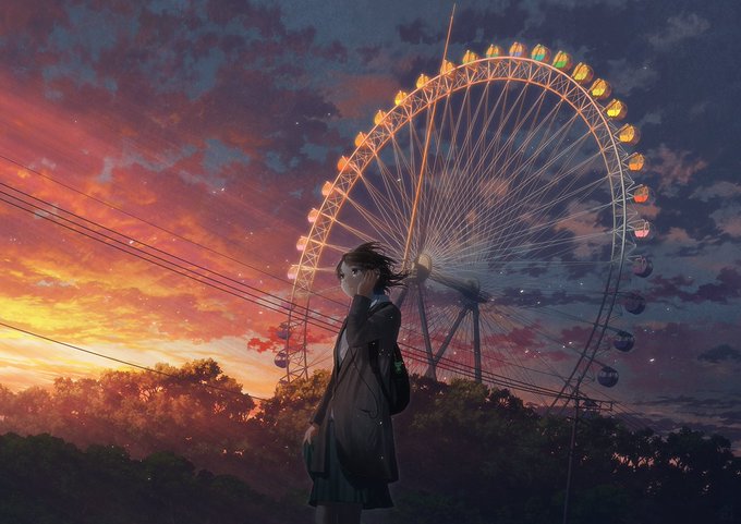 「夕暮れ」のTwitter画像/イラスト(古い順｜RT&Fav:50)