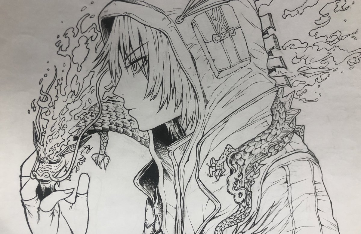 絵描きっぽいツイート今日してないので、過去に描いた絵の線画を上げていきます〜
全部荒野行動の絵です〜 