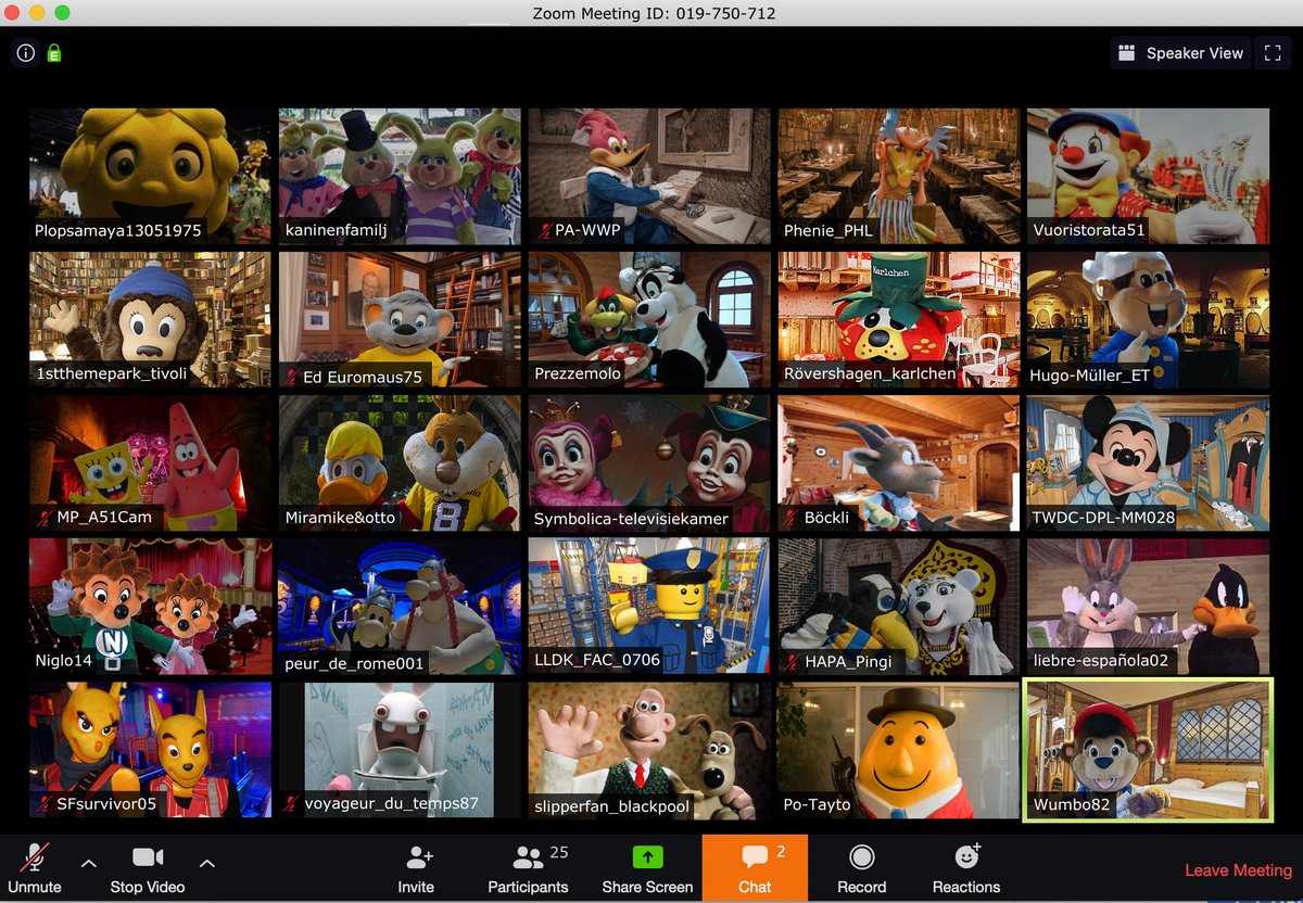 PatrickMarxx's tweet photo. There is one thing I really love in this whole mad time around corona, and thats the connection and open discussion between the themeparks across all borders. Here is an exclusive screenshot from the Zoom call of some european parks last friday #nofake #bestindustry @IAAPAEMEA https://t.co/sJhHtDfXHl