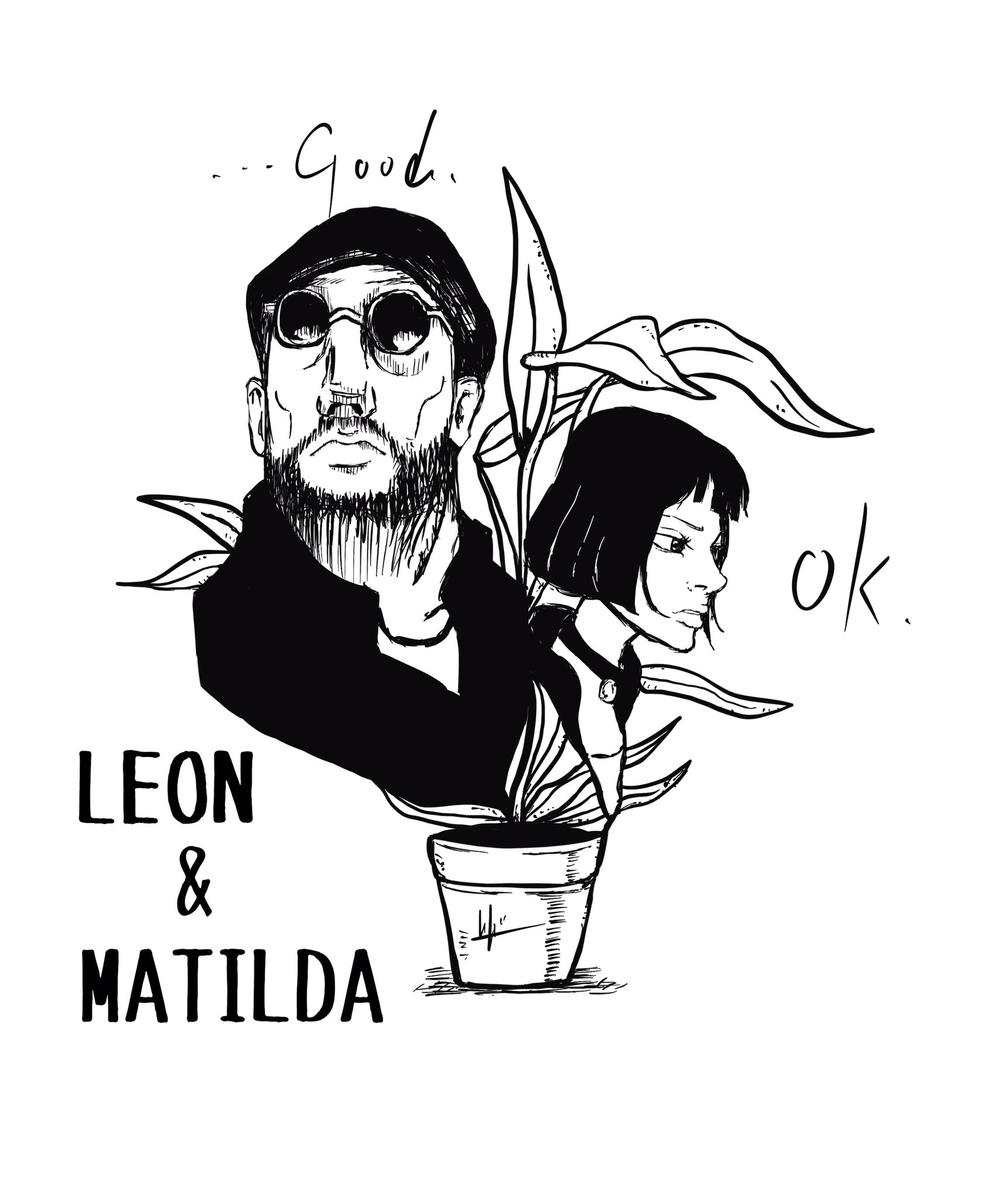 Koji レオンとマチルダを描いてとリクエストがありましたので描きました レオンとマチルダ T Co Cdvczf4znj Twitter