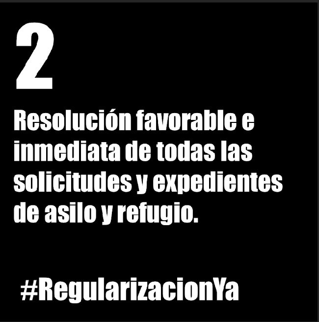 PaulaCaceres_1's tweet photo. Interpelamos a la clase política para equilibrar la balanza y acabar con las violencias estructurales que nos clasifican en las categorías de ciudadana/inmigrante, legal/no legal, persona/no persona. #RegularizacionYa #PapersForAll  @sanchezcastejon @PabloIglesias @IreneMontero https://t.co/5Lgjdonc04
