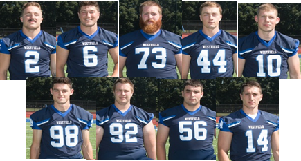 1Coachko's tweet photo. We're excited when the National Football Foundation releases honorees, WSU has lead the MASCAC the last several years. These are nine great young men, they excel in the classroom, strive for excellence on the field, &amp; are pillars of our Westfield State family #Owlin #Huntwithus https://t.co/B6LNXcZsPP