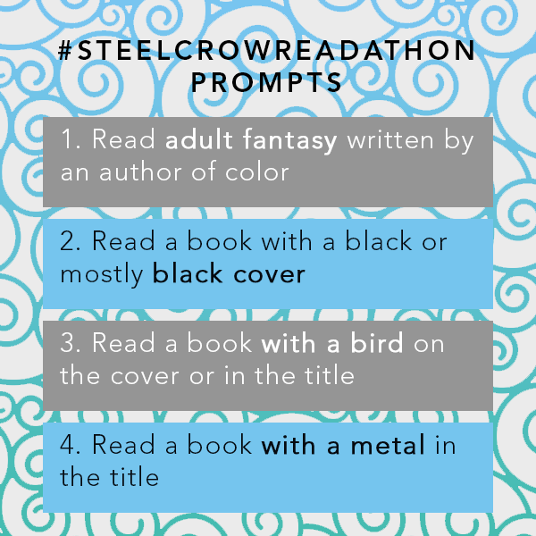 shutupshealea's tweet photo. From today until May 31, join us in #SteelCrowReadathon 2.0!

💙 Read Steel Crow Saga along with us
🖤 Pick up new reads based on SCS-inspired prompts
💙 Chat with us on Discord: https://t.co/jF9QWtKuHh
🖤 Use #SteelCrowReadathon in your tweets

More details in the photos below: https://t.co/epupWe8DhC