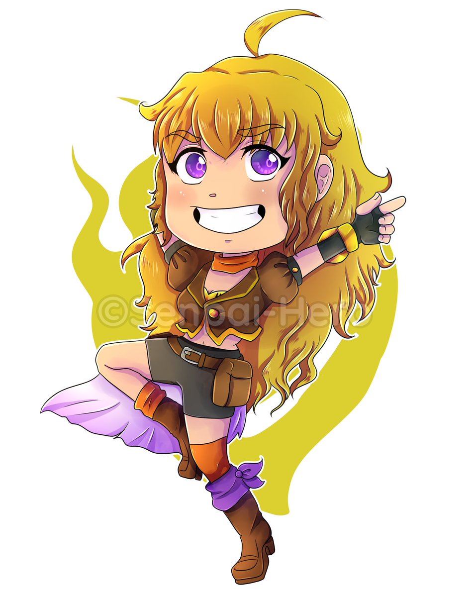 ¡Ahora es el turno de Yang Xiao Long, también de la serie de RWBY! Solo quedaría Blake por subir, así que estaos atentos, que quien sabe cuando va a aparecer...

Disponible en RedBubble:
redbubble.com/es/people/senp…