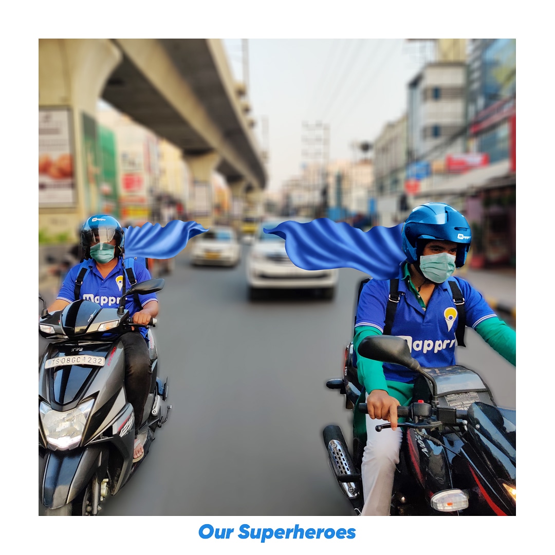 mapprr's tweet photo. They are our superheroes.
What about yours?
#mapprr #mapprrnow #send #order #deliver #delivery #hyderabad #hyderabadi #biryani #corona #covid #covidawareness #coronavirus #deliveryboys #heroes #lockdown #quarantine #lockdown2 #hygiene #health #lockdownextension #superhero https://t.co/yebjZSlzun