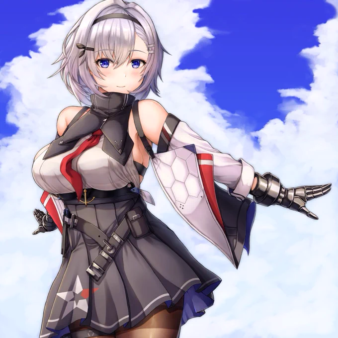 リノ絵完成。 #アズールレーン 