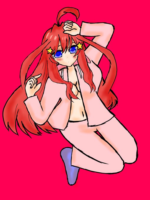 ガインさんがTwitterに投稿した中野五月(五等分の花嫁)のイラスト。