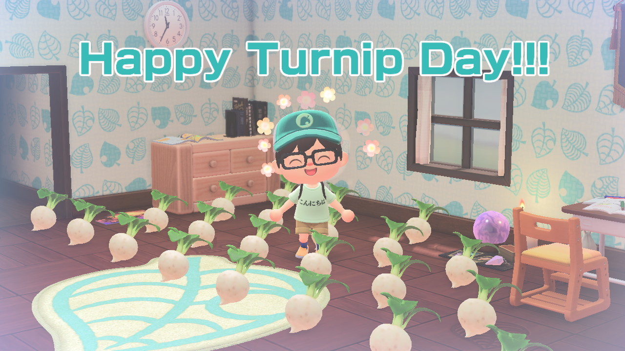 Pete S on Twitter "Happy Turnip Day!!! AnimalCrossing ACNH 