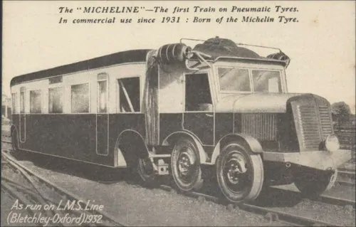 Michelines, incidentally, had been used experimentally in Britain. The first one was... not a looker.