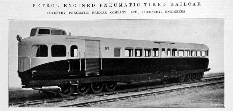 At some point it dawned on someone that basic aesthetics were a thing. The excitingly-named Coventry Pneumatic Railcar Company built a couple under licence for trials in the UK: