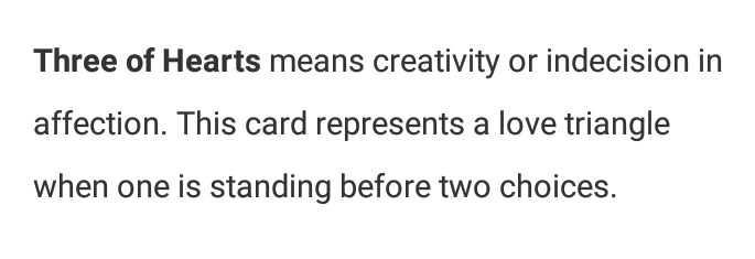 2 remaining cards: king of clubs: ikjun (club rat) 3 of hearts: love triangle/standing between two choices #HospitalPlaylist