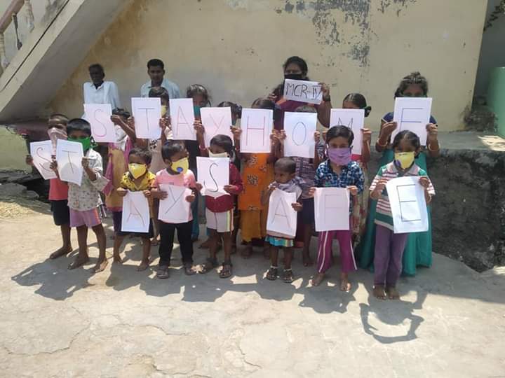 NaiduPonugoti's tweet photo. "STAY HOME STAY SAFE" suryapet district kodad project mellacheruvu awt conducted different type of activities and created awareness about corona virus....#wcdtelangana# https://t.co/yYGdXjTSrc