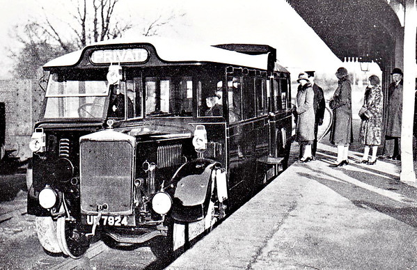 The ro-railer bus as a concept is one of those stupid ideas that cannot stop resurfacing. Here's the LMS Karrier stinking up the line circa 1931: