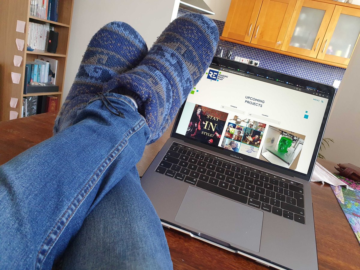 Working from home means that RRR Project manager Joe can wear his favourite footwear while on the job