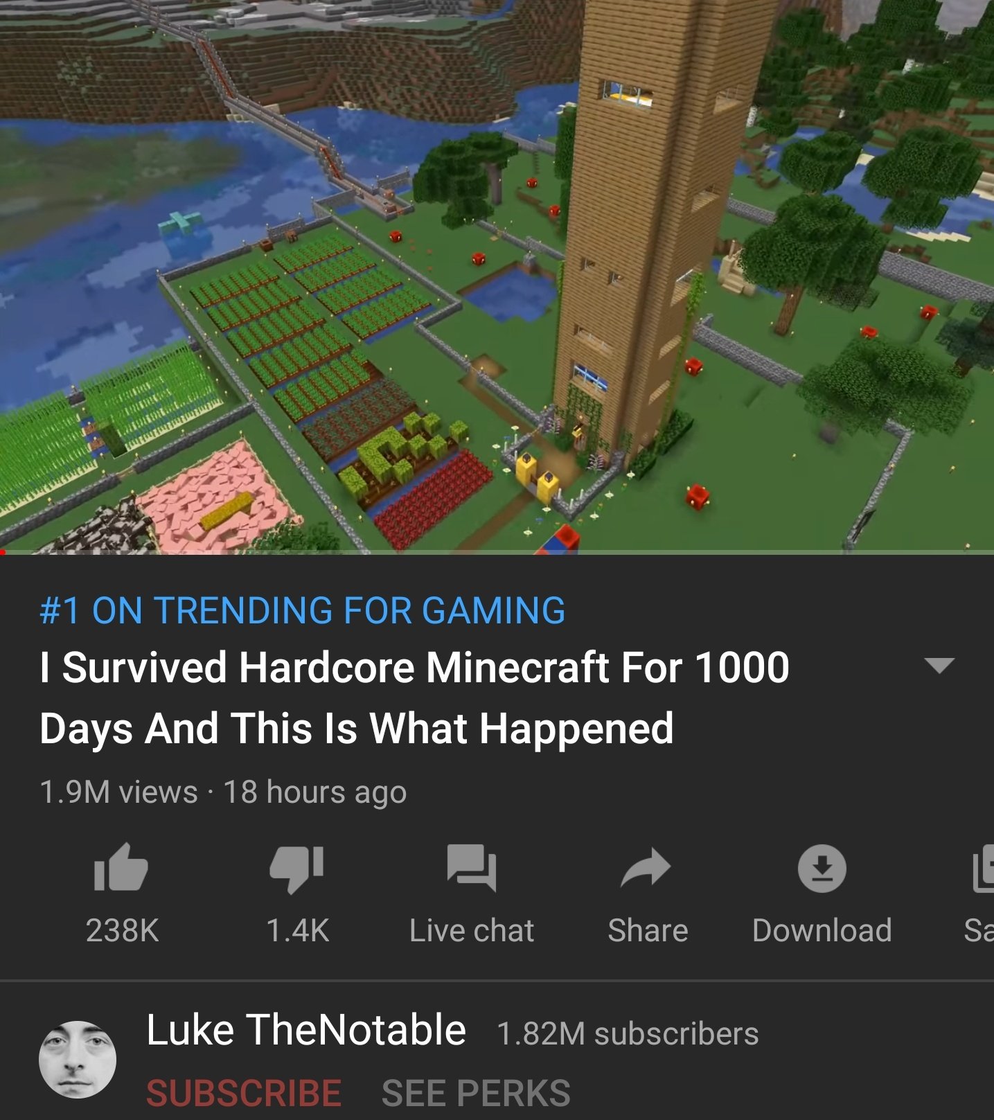 Surviving 1000 Hours of VIDEO GAMES In Minecraft