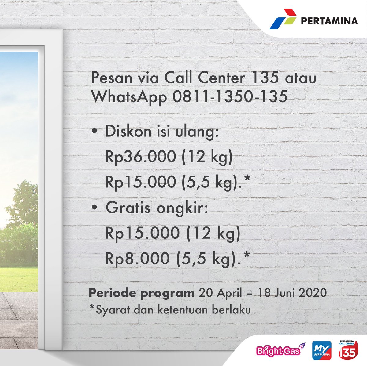 brightgas_LPG's tweet photo. Hi, Moms. Bagaimana nih kabarnya yang #DiRumahAja? Tetap semangat ya!
Agar lebih semangat, kami punya promo spesial nih, Moms

#BrightGasBerkualitas #Call135 #Pertamina135 #BerkahDiRumah https://t.co/pO2MFCpsxX