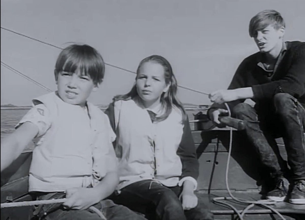 NickBonham's tweet photo. @sallythomsett  .  Do you remember this film?  Isle of Wight in the 60s ... I was the bloke who couldn’t act but knew how to sail a boat! 
Hope you are keeping well and safe
Nick.  x https://t.co/g0krA2C34W