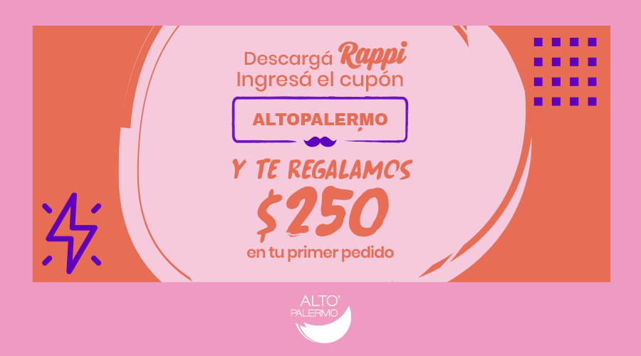 ¡Descargá <a href="/RappiArgentina/">Rappi Argentina</a> con el código ALTOPALERMO y ganate $250 en tu primer pedido!