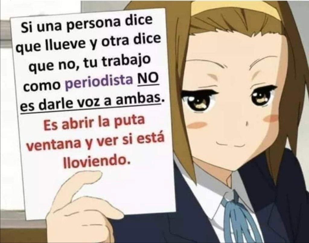 100% cierto. 100% necesario. Periodistas, ¡abrid las ventanas  de una vez!