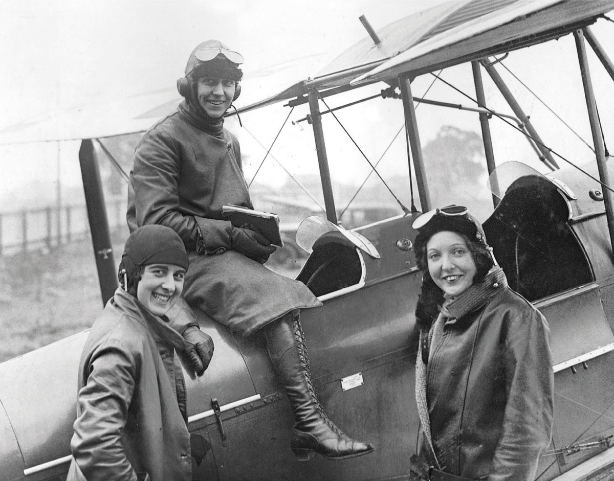 SAVE THE DATES: Join us daily 5-24 May for an online celebration of the 90th anniversary of Hull hero Amy Johnson’s solo flight from the UK to Australia. Don’t miss a mile of her journey <a href="/amyjohnsonarts/">Amy Johnson Arts Trust</a>  🌍🌏
👇Here's Amy and friends at London Aeroplane Club, where she trained.