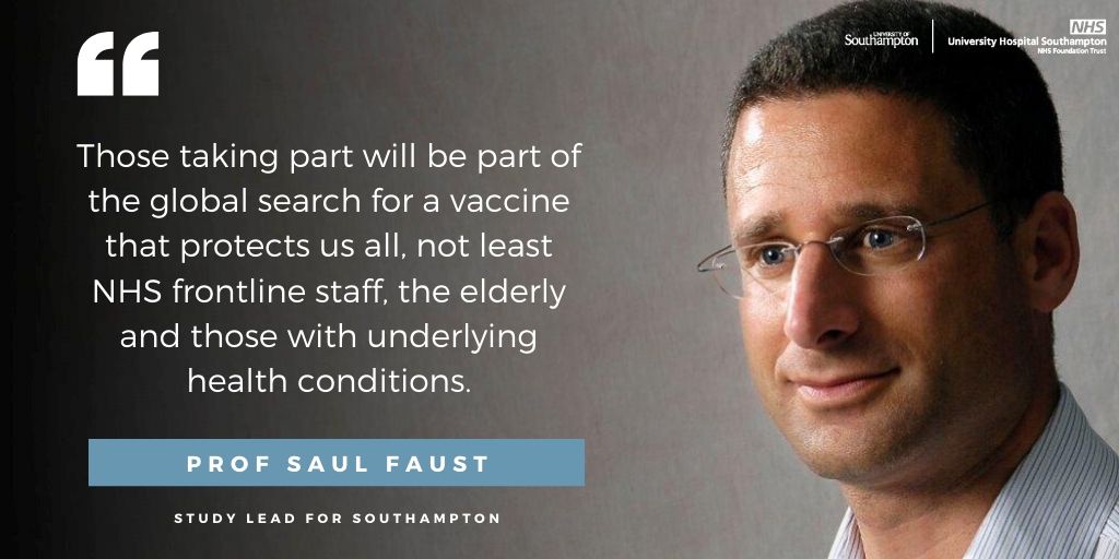 UHSFT's tweet photo. Southampton researchers set to begin #COVID19 vaccine trials https://t.co/eU2DhRuJXo https://t.co/vOFlf9lAlx