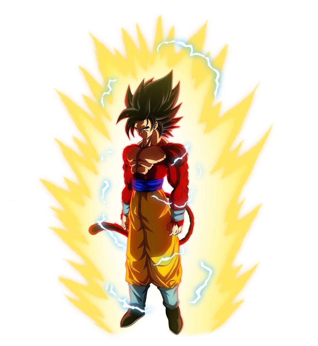 goku-ssj5-4, aura and lightning effect, yusuke_d