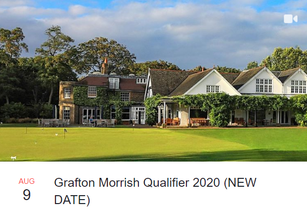 golf_oj's tweet photo. New date for the Grafton Morrish Qualifier has been announced - 9th August 2020. Keep safe out there... contact Stuart Hibbert for more details. https://t.co/TmajiPNfNz