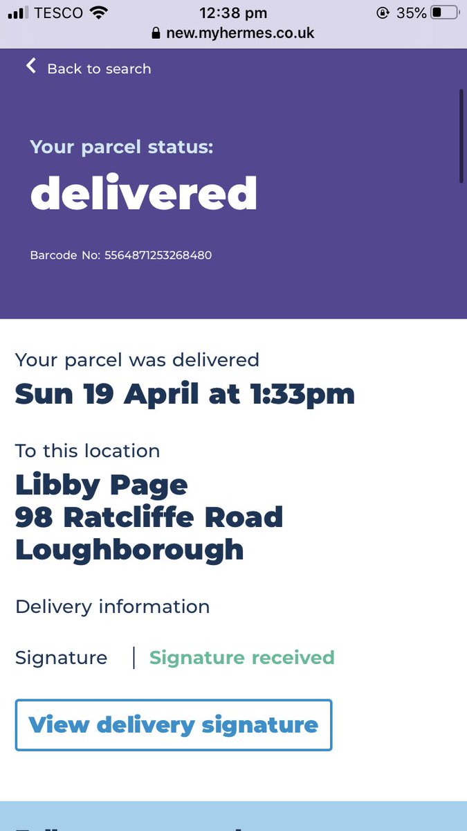 DragonPreistess's tweet photo. @Hermesparcels why did I get an email, saying that my parcel was delivered at 1:33pm, when it’s not even 1:00pm yet? I am in, no one came to the door and I know because I’ve been sat in a chair next the window. This has happened with multiple people I know too 😒 not good enough https://t.co/48AXWLs3ry