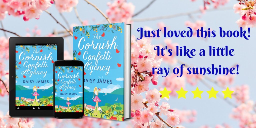daisyjamesbooks's tweet photo. 'Just loved this book, it's like a little ray of sunshine!' πππππWhy not escape to The Cornish Confetti Agency for a story filled with fun, friendship & foodie treats? πΈππΌβ±οΈππΈππΌβ±οΈππΈπ #smile #escapetoCornwall #happyreads #KindleUnlimited https://t.co/0B0O6zHASZ https://t.co/MRCKLyEVeb