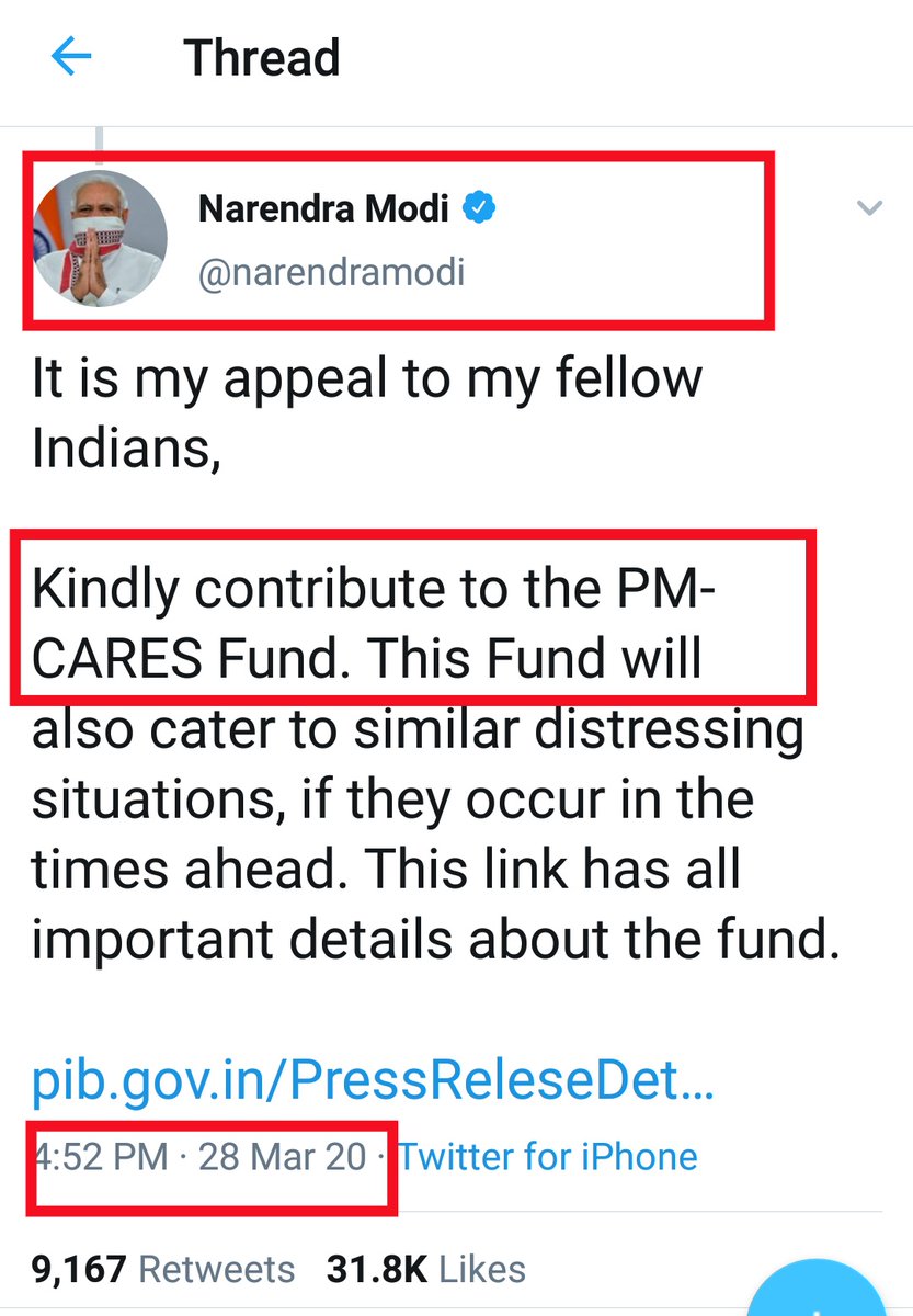 From last two days, Maharashtra BJP leaders are giving challenges to each other for the giving donation to  #PMCaresFund .As PM announced asked for donations on 28th March.Then why now,Bcoz, their fake website  http://pmcaresfund.online  is created on 15th April .(03/05)