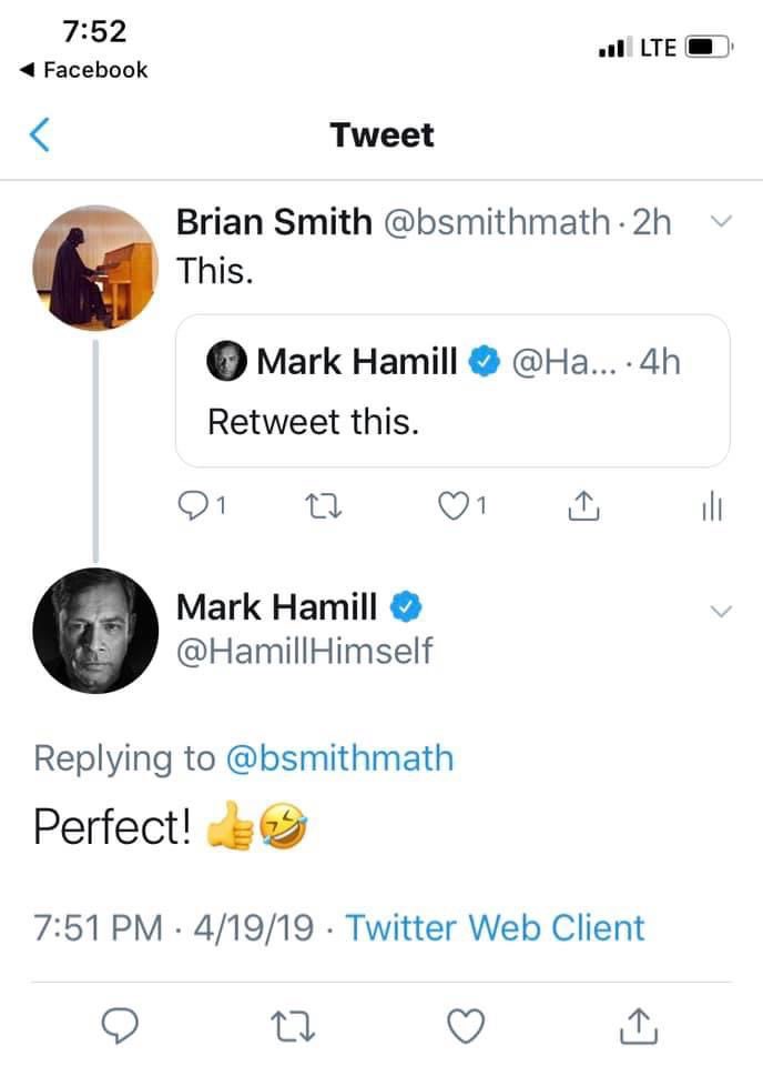 Hey @HamillHimself, it’s our Ham-iversary!!!  Stay healthy and safe. Tweet with you soon!
