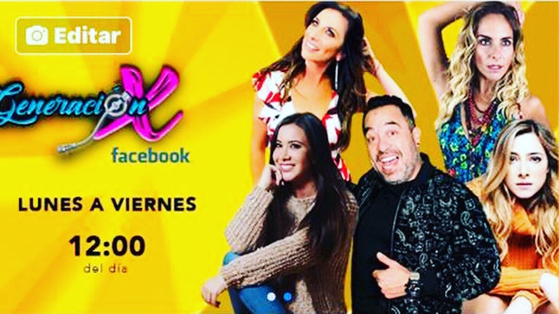 Acompáñanos ahorita a las 12, por nuestra pagina de Facebook!!! Generación X!!!