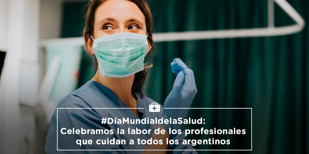 redcame's tweet photo. En el #DíaMundialdelaSalud celebramos la labor que realizan los profesionales de la salud para cuidar a los argentinos y aplaudimos su entrega, esfuerzo, dedicación y ejemplo solidario ante la pandemia. https://t.co/bcEWAFz6N3