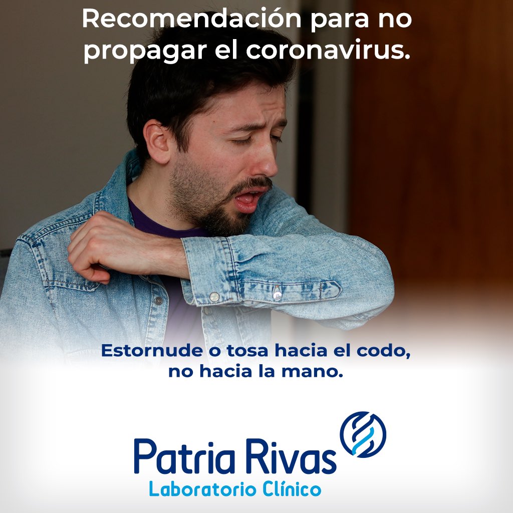 LabPatriaRivas1's tweet photo. Recomendaciones para no propagar el Coronavirus. | #tusaludestaentusmanos #labpatriarivas #coronavirus #covıd19 https://t.co/tSJ8Q5GjFB
