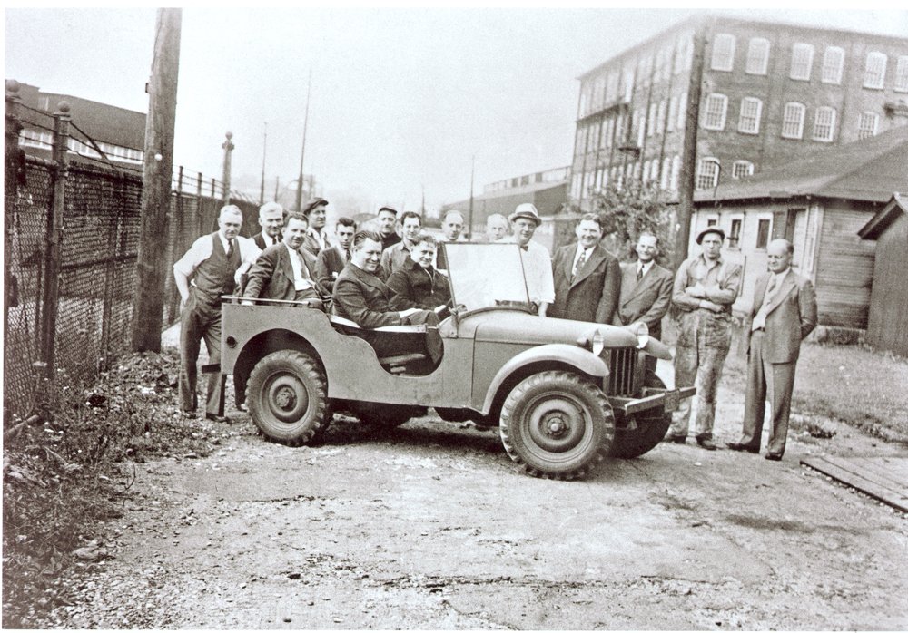 After working day and night to meet the 49-day deadline, the jeep was born – cobbled together with equal measures of spare parts, ingenuity, and “can-do” spirit.