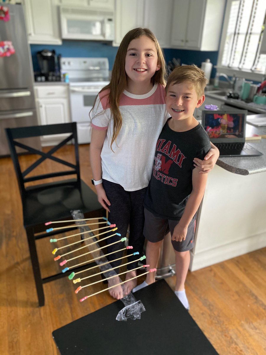 What do an Eagle (and a former Eagle😉) do while learning from home? Wave length science experiments, that’s what!! Way to go Alex and Abby! Keep that learning going!
