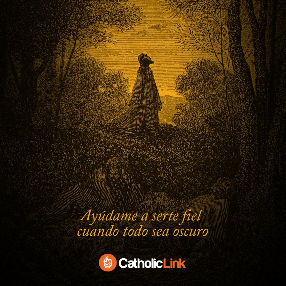 catholiclink_es's tweet photo. Qué difícil es amar en medio de la oscuridad. Pidamos al Señor la gracia de poder  amarlo incluso en nuestros Getsemaníes. 🙏 https://t.co/KCOFEqyrNl