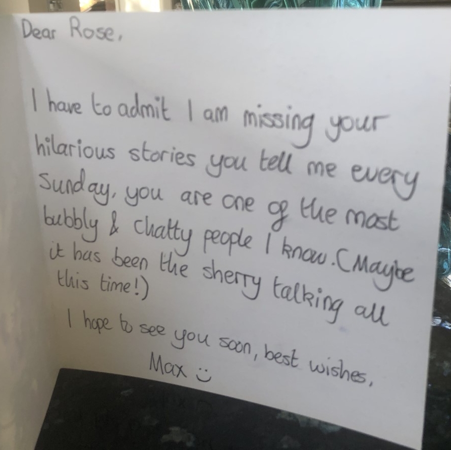 NorwichSchool's tweet photo. Norwich School pupil, Max Merron, normally visits a care home in Sheringham. He entertains the residents &amp; hosts their 'Sherry Hour'. 🎤

Many of the residents don't have phones or tablets &amp; so he has started to write to them weekly to keep in touch.

Well done Max! https://t.co/ilZ2zjgcSK