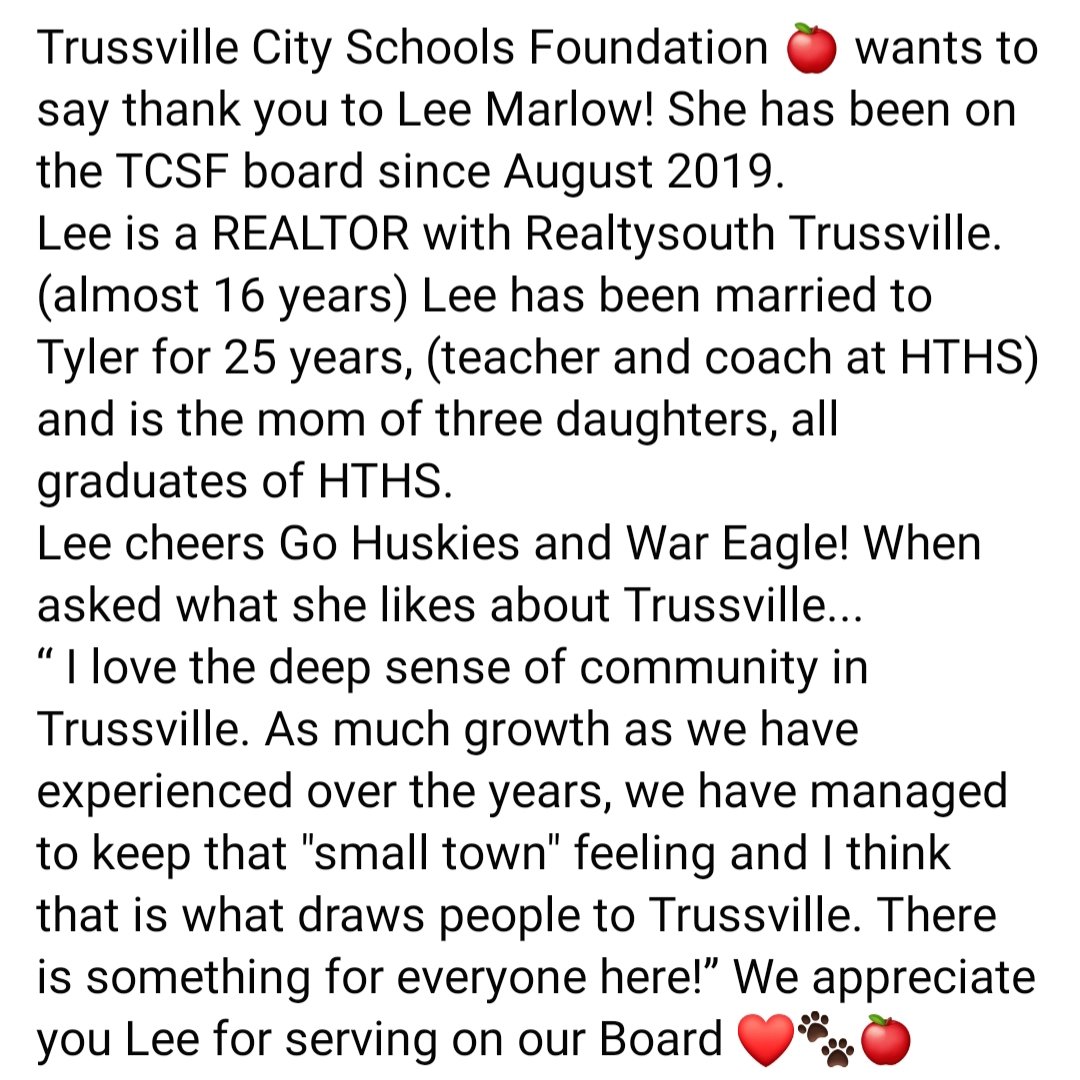 We love <a href="/LeeMarlow/">Marlow Lee</a>!  Nobody understands investing in community like Lee.  She has long supported TCSF and we are proud to have her serve on our board!