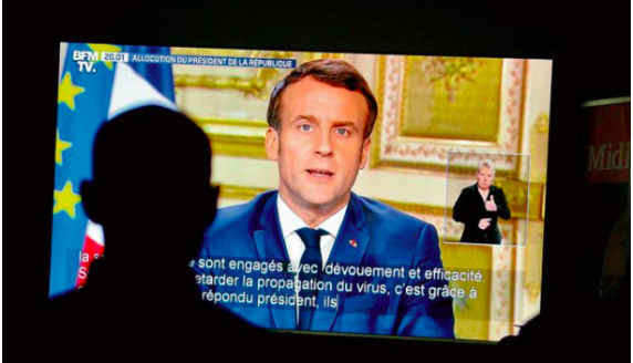 Also March 12: Emmanuel Macron announces measures to fight the pandemic, including the closing of schools and universities. But he maintains the local elections taking place on March 15.