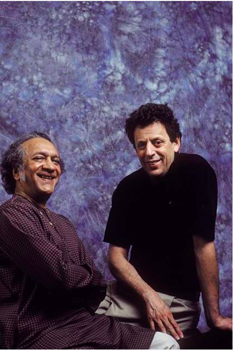 Philip Glass & Ravi ShankarPhoto: Ebet Roberts, 1990"Meeting Ravi was just blind luck. They were looking for someone who spoke English & French & could write music, & he said, 'Oh, I have this friend. He can do that.' And I got called, & I had no idea..."