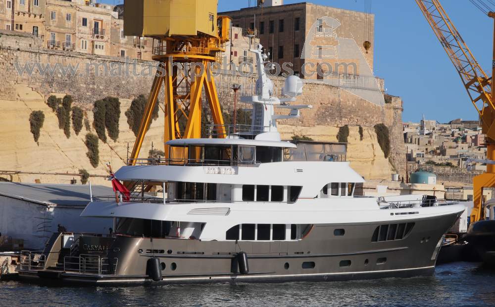 ShipsInPics's tweet photo. Thanks for the mention! Shipguru: #AlloyYachts #built #CARYALI #berthed at #Palumbo #Superyachts #Facilities, #Malta - 08.02.2020 - https://t.co/mHD2qaFt3w worldshipsoc ShipsInPics ybw YachtspotterCom yachtingmonthly YachtingMag https://t.co/zmVNmpD8LU
