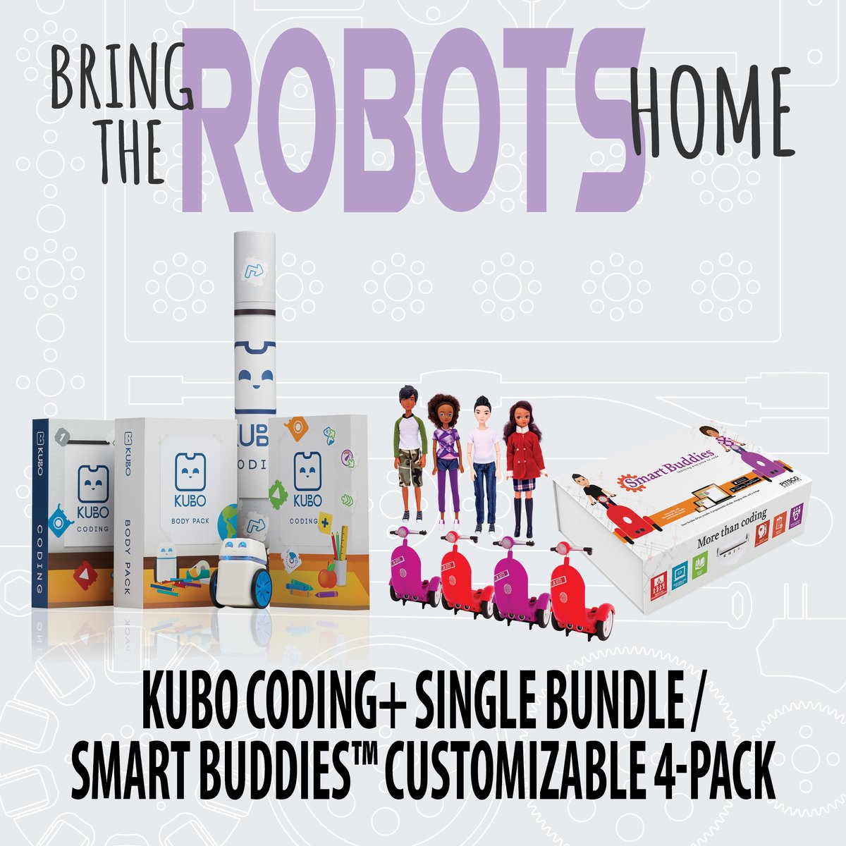 pitscoed's tweet photo. #TechTuesday is BIG!
Today's #BringtheRobotsHome prizes:
🧩  @KUBO_Robot Coding+ Single Bundle (1 winner)
🛴  #SmartBuddies Customizable 4-Pack (1 winner)

https://t.co/DnjFRm8xnW
🏷 Tag a teacher or parent friend who wants to help their students #learntocode.

#PitscoSTEMatHome https://t.co/Gbqc7YlAWW