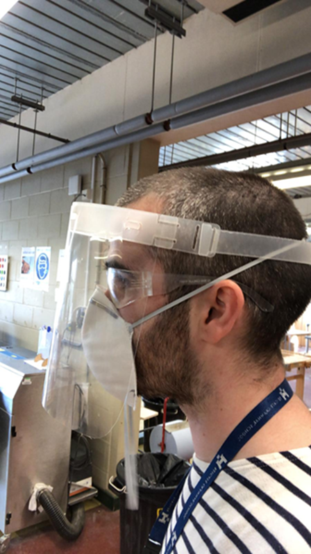 ReigateGrammar's tweet photo. Thank you also to Mr Stannard who has registered our minibuses for use by the local authority response team and @LoveworksOrg; and to Mr Alvarez, Mr Ward &amp; Mr Oates in @RGSDesignTech, who are working on using our laser cutter and materials to produce new face shields. https://t.co/NE48LAVwlC
