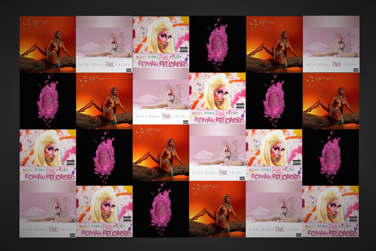 “I stay with that pink on. Pink furs and them pink thongs” Pink is Nicki’s signature color. The color is also present in her previous albums' titles and themes: Pink Friday (2010), Pink Friday: Roman Reloaded (2012) and The Pinkprint (2014).